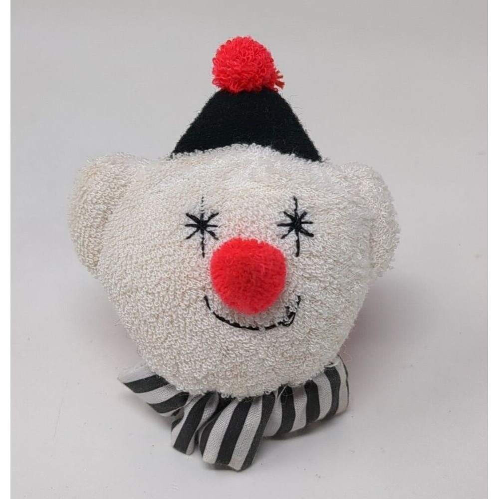Vintage Pansy Ellen Clown Baby Rattle Terrycloth Plush Wrist 1992 90s 1990s‎